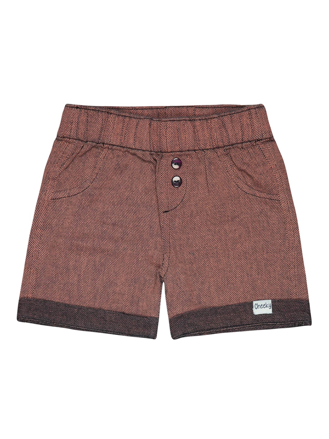 

Bodycare Kids Infant Boys Mid-Rise Cotton Shorts, Red