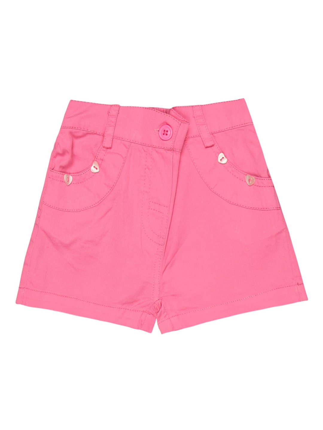 

Bodycare Kids Girls Mid-Rise Cotton Shorts, Pink