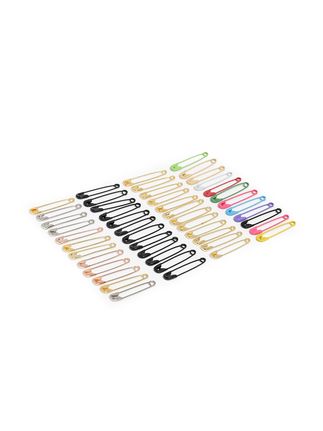 

LAIDA Set of 48 Artificial Beads-Studded Saree Safety Pins, Multi