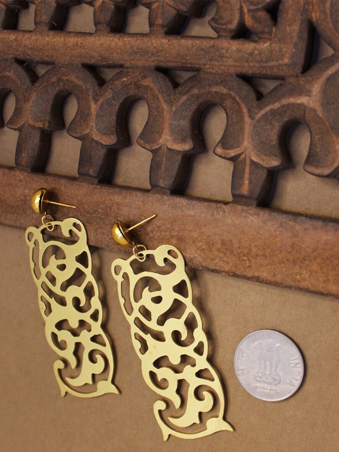 

Goldnera Gold Plated Drop Earrings