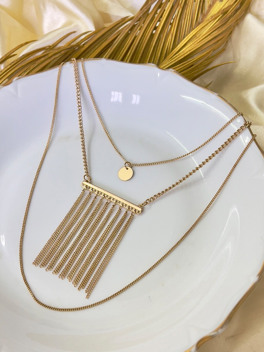 

Ayesha Gold-Plated Layered Chain