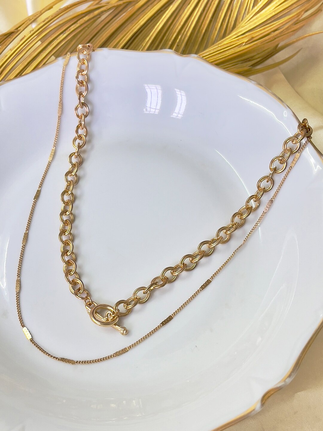 

Ayesha Gold-Plated Layered Necklace