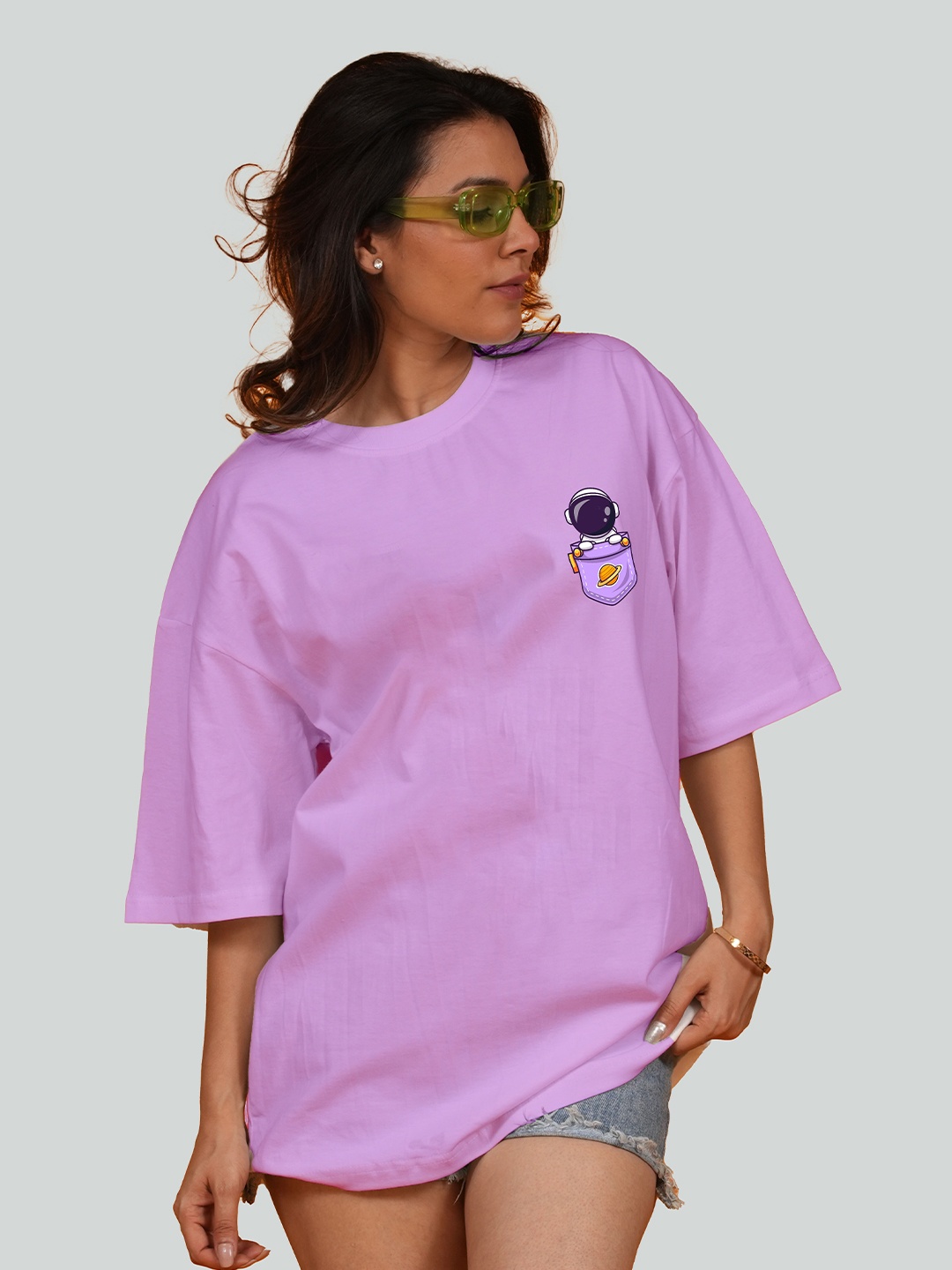 

Bloopers Store Printed Cotton T-shirt, Lavender