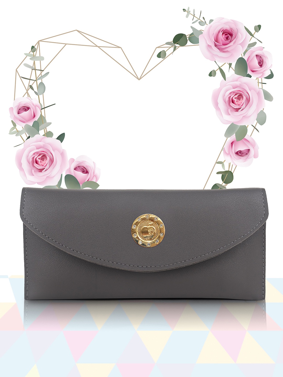 

Stropcarry Embellished Envelope Clutch, Grey