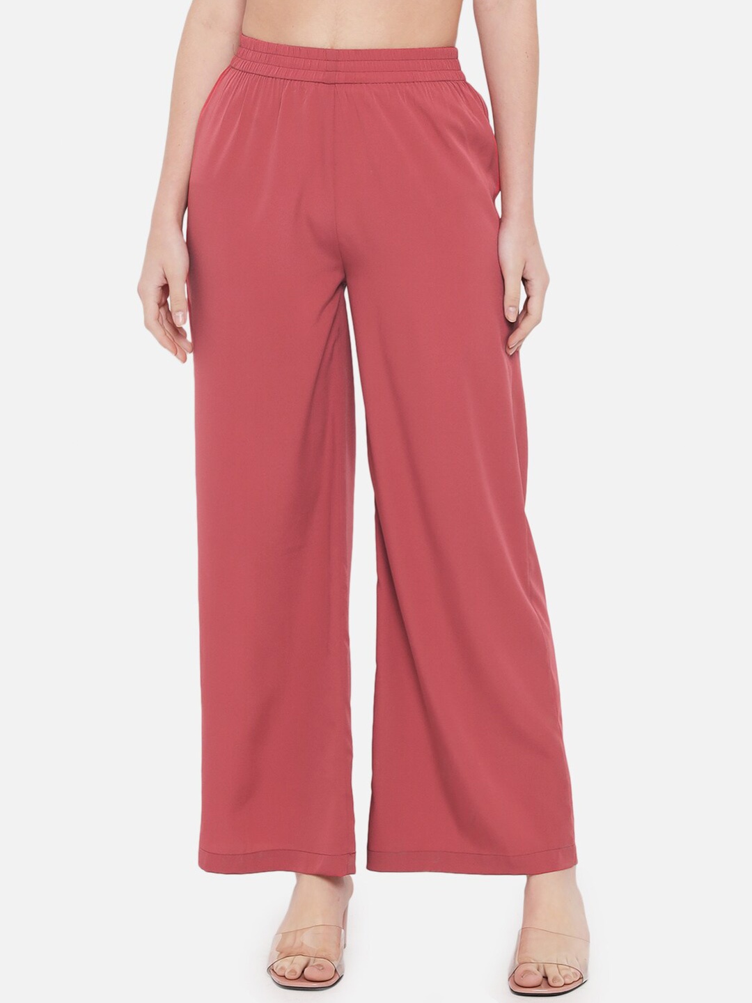 

BAESD Straight Leg Palazzos, Red
