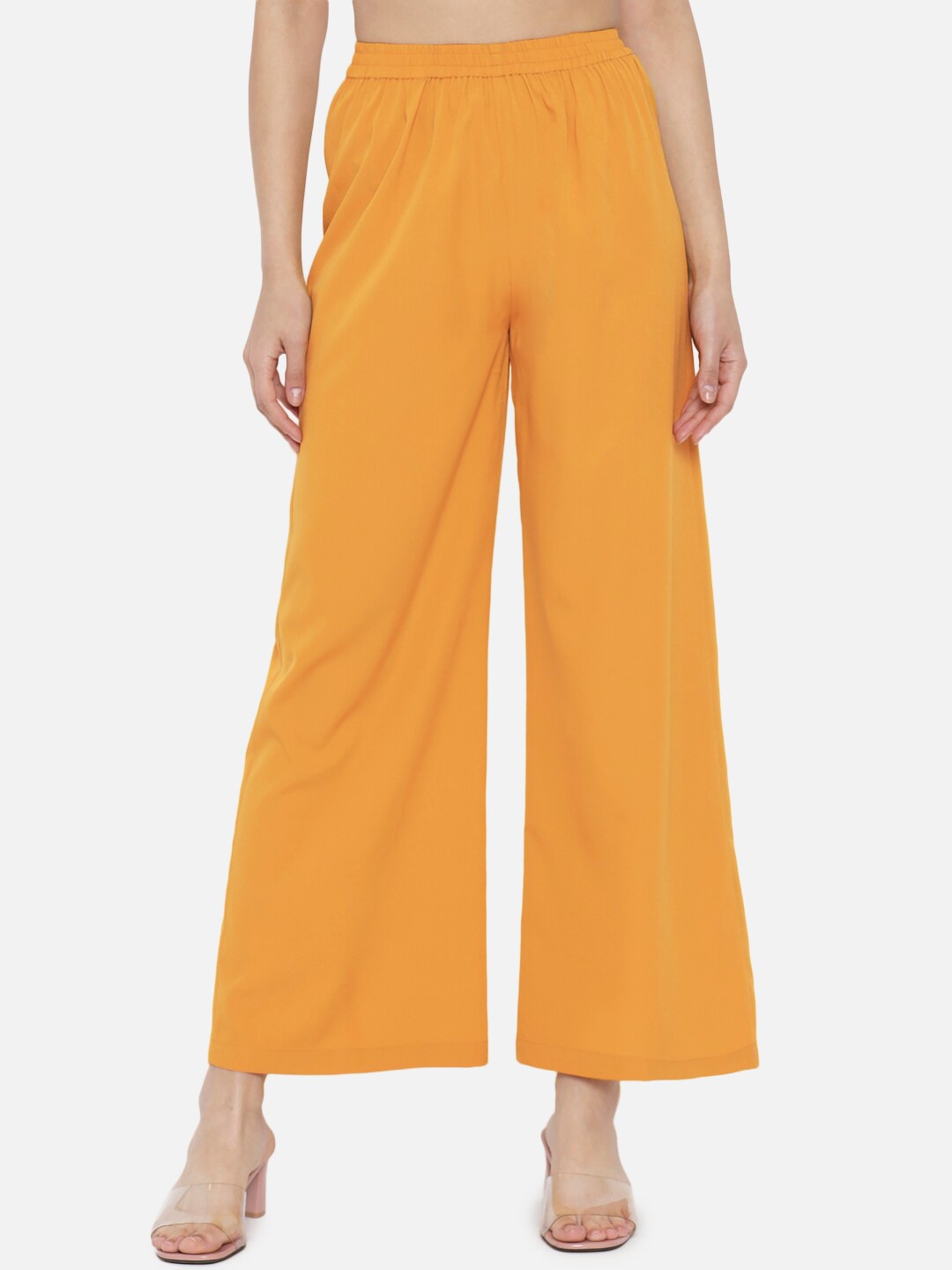 

BAESD Straight Fit Palazzos, Yellow