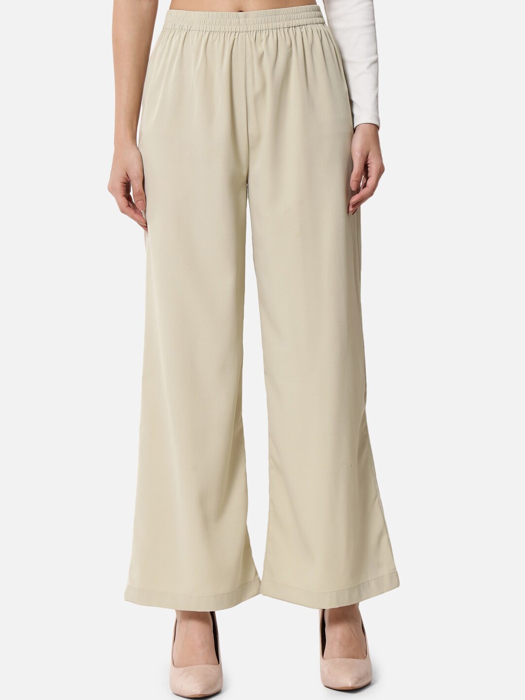 

BAESD Straight Leg Palazzos, Off white