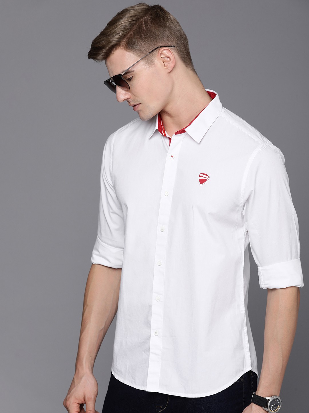 

Ducati Pure Cotton Casual Shirt, White