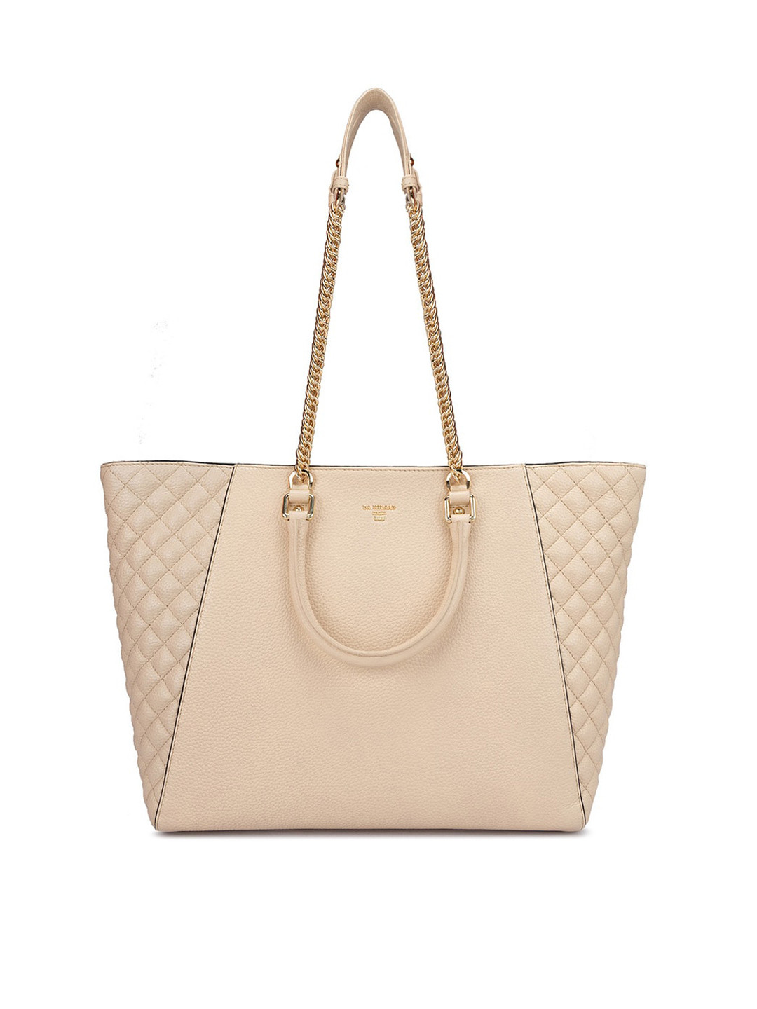 

Da Milano Leather Quilted Shoulder Bag, Beige