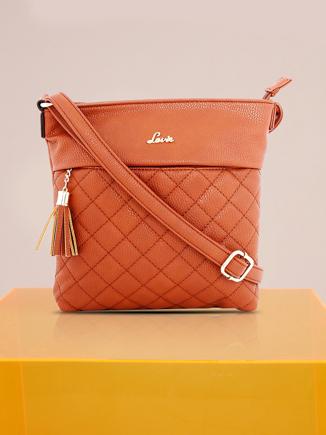 

Lavie Jeffrey Women Brown Solid Crossbody Sling Bag