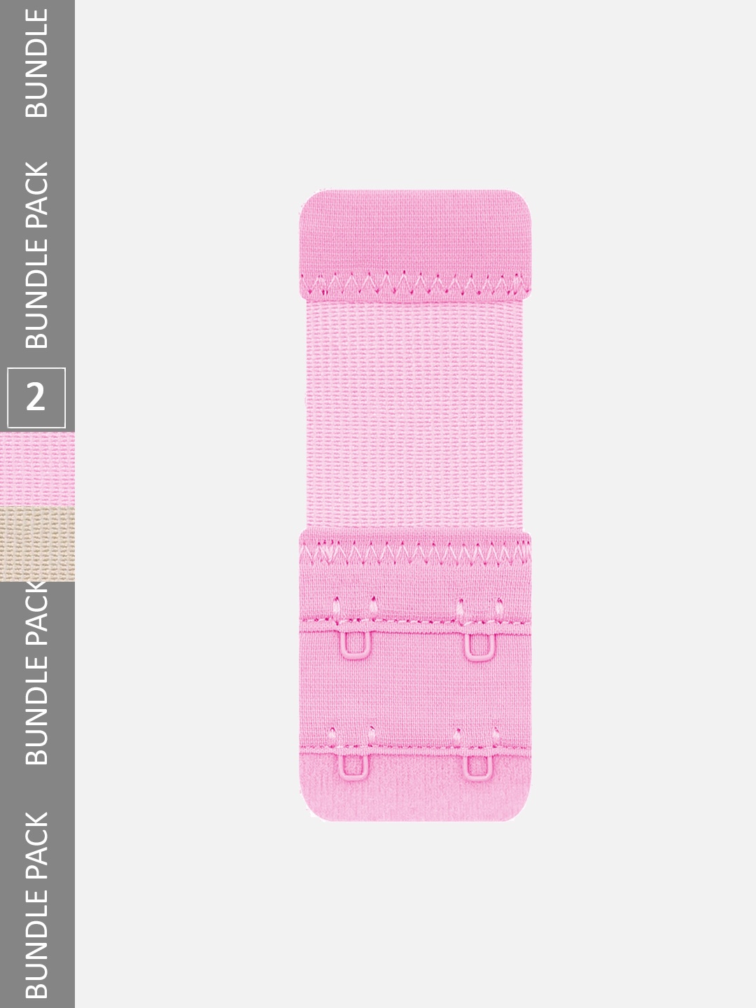 

FIMS 2-Pcs Stretchy Bra Hook Extension, Pink