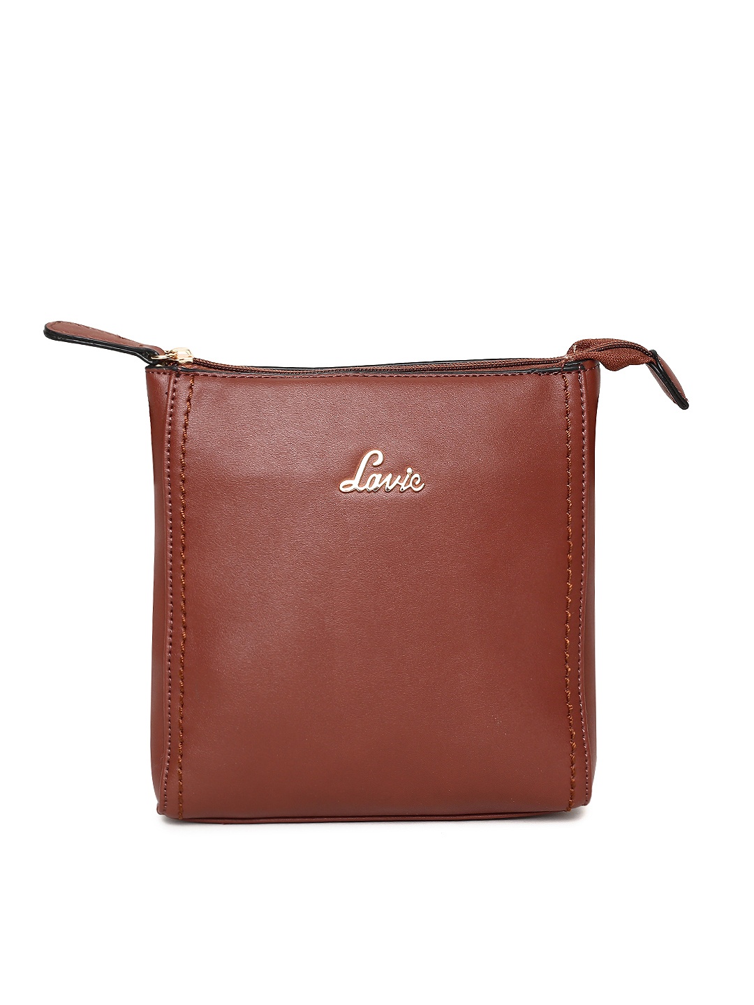 

Lavie Brown Solid Sling Bag