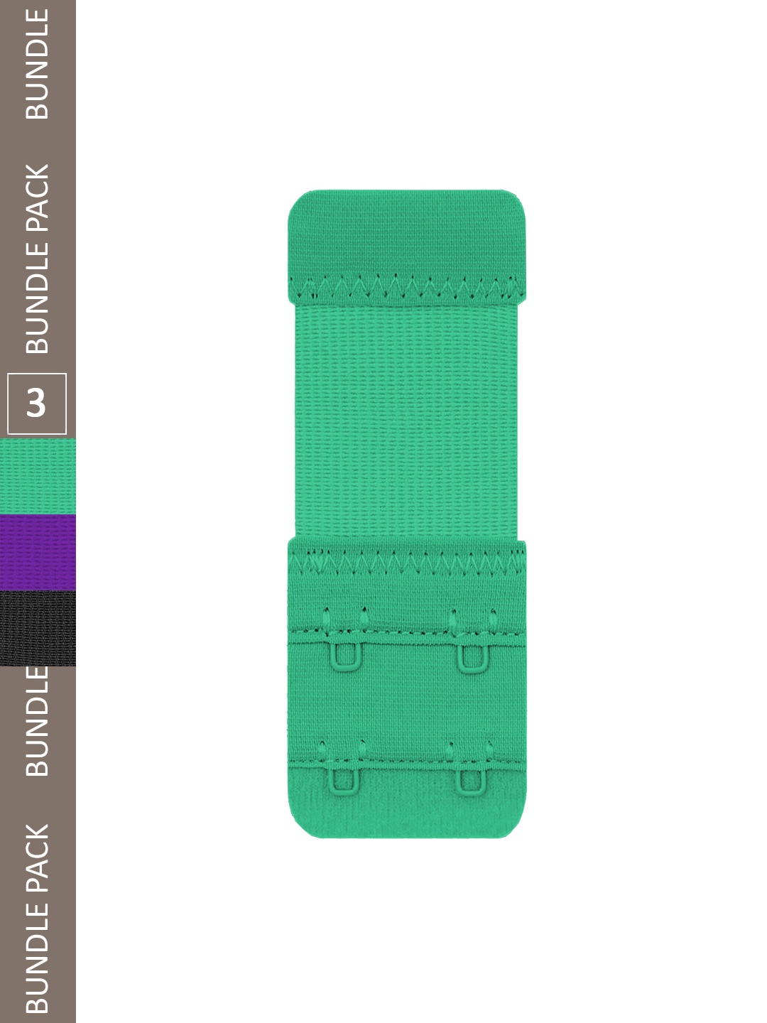 

FIMS 3-Pcs Stretchy Bra Hook Extension, Green