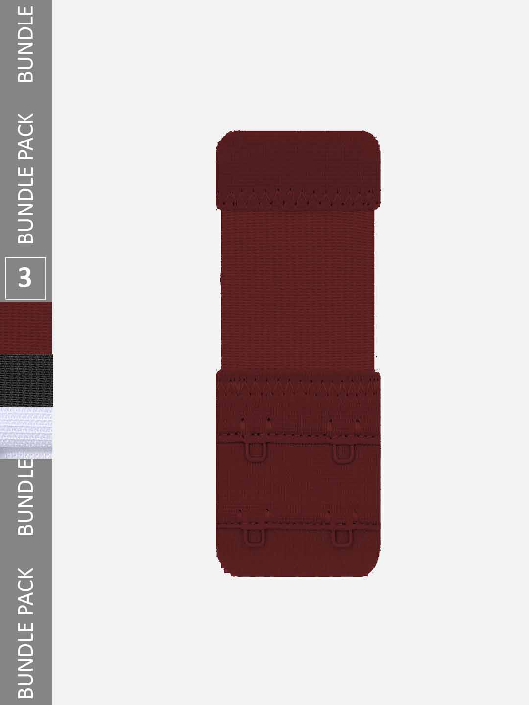 

FIMS Set Of 3 Hook Extensions Lingerie Accessories, Maroon