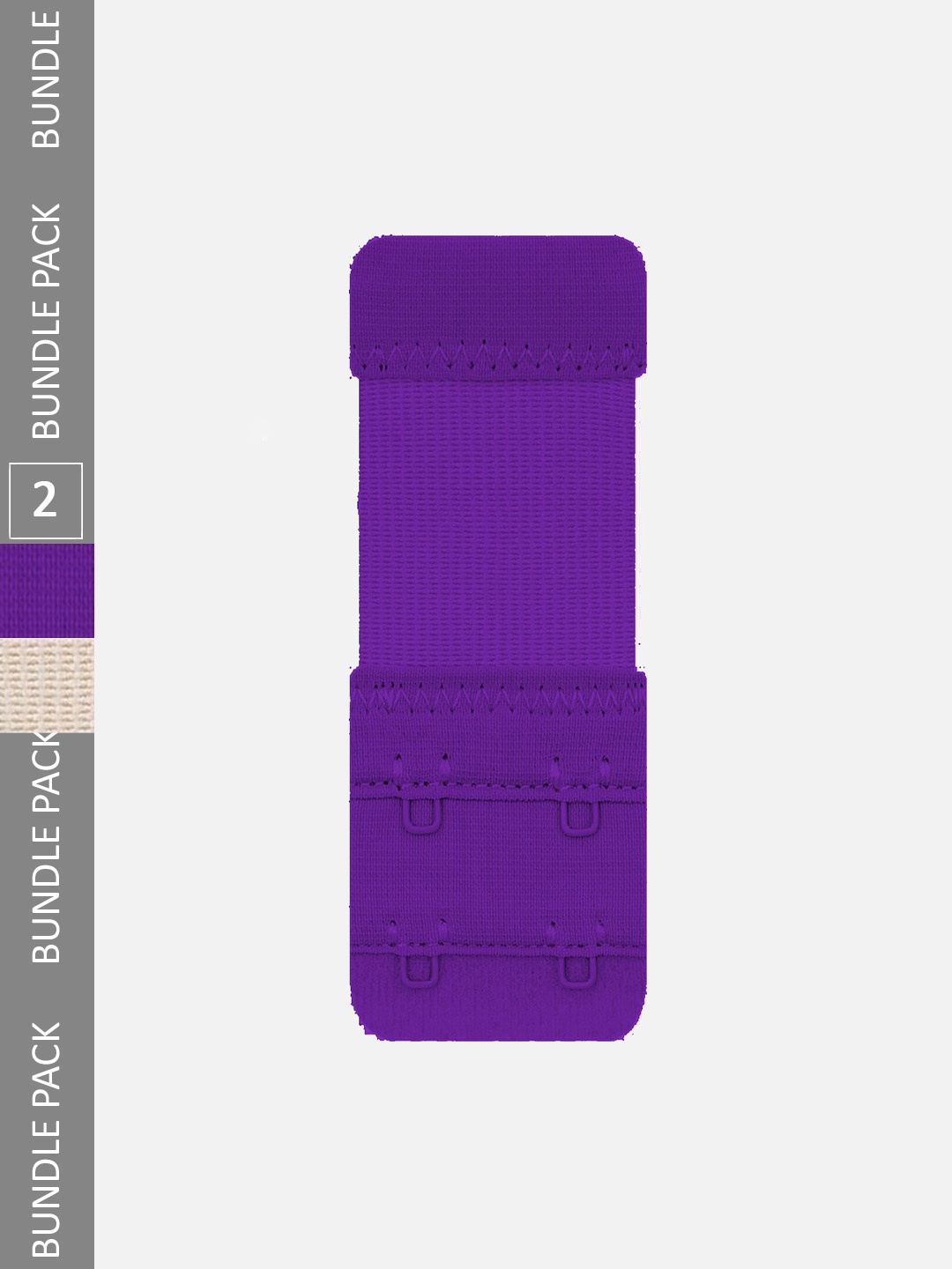 

FIMS Set Of 2 Stretchy Bra Hook Extenders, Purple