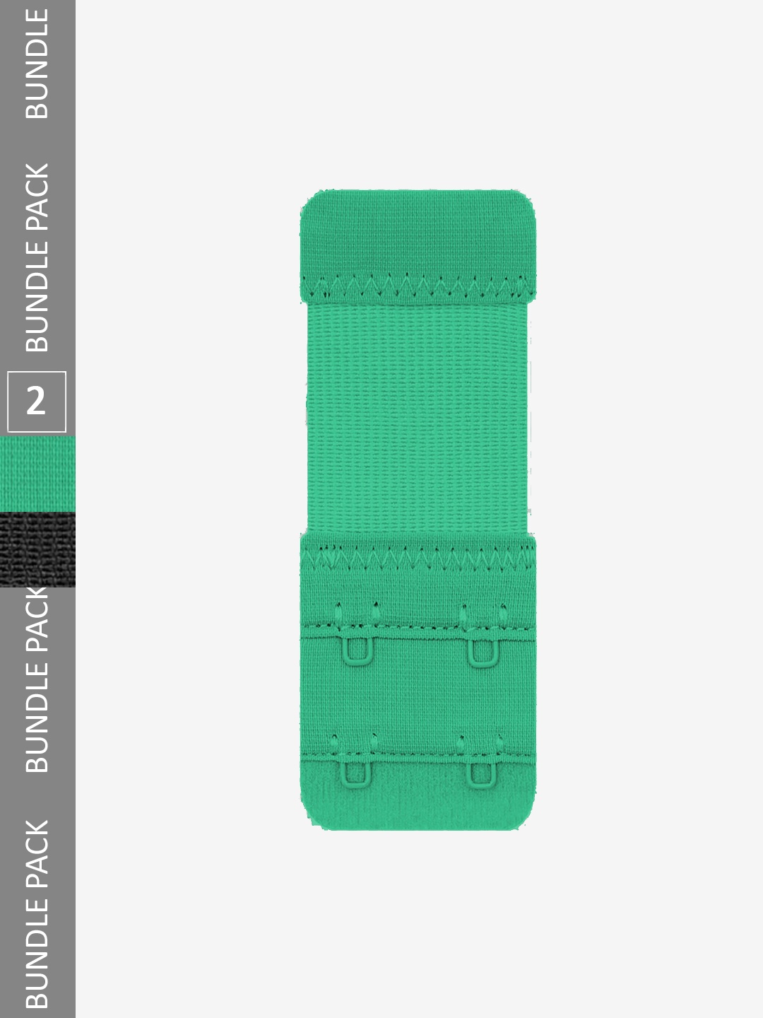 

FIMS Set Of 2 Stretchy Bra Hook Extenders, Green