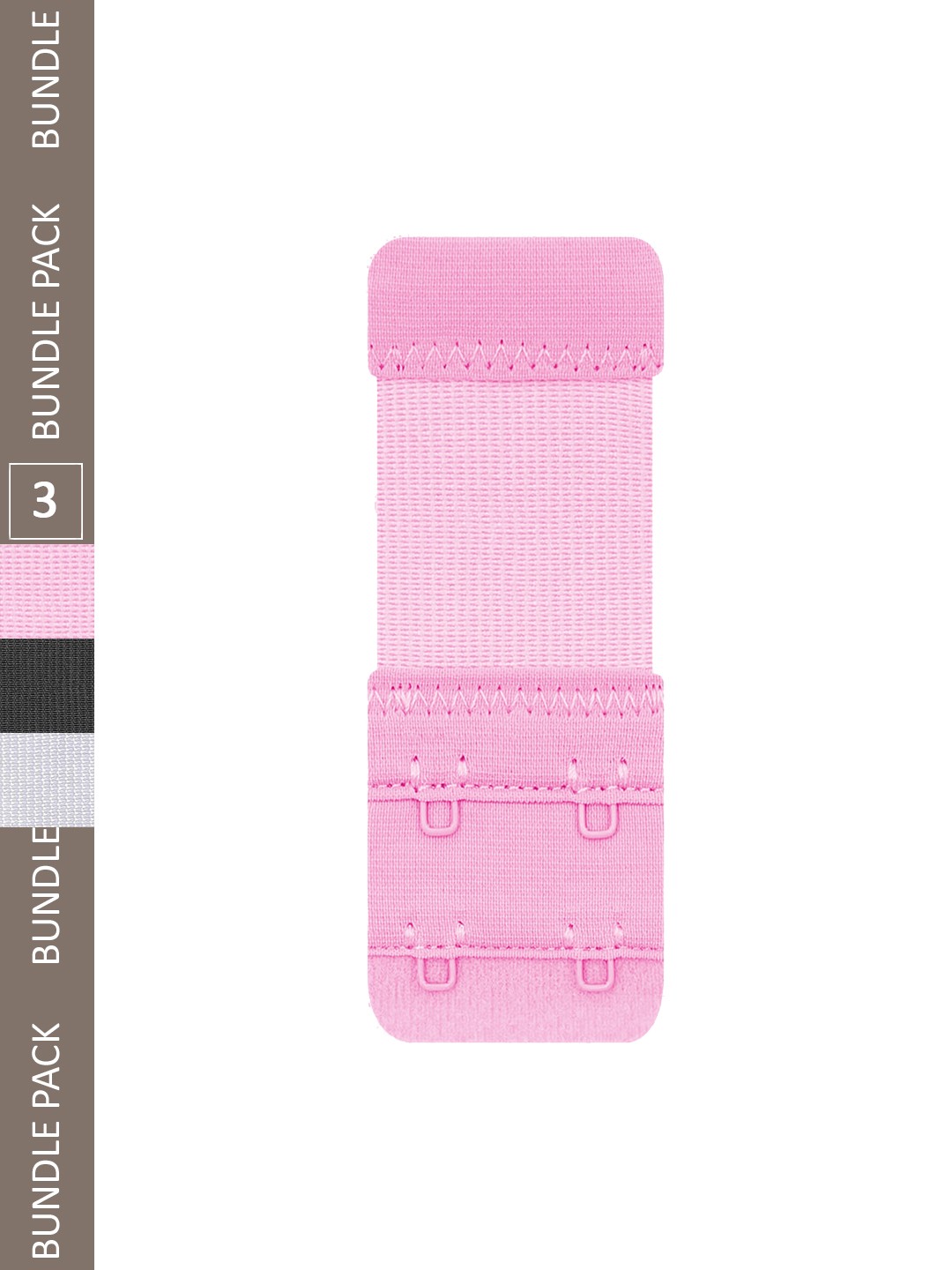 

FIMS Set Of 3 Bra Extenders, Pink