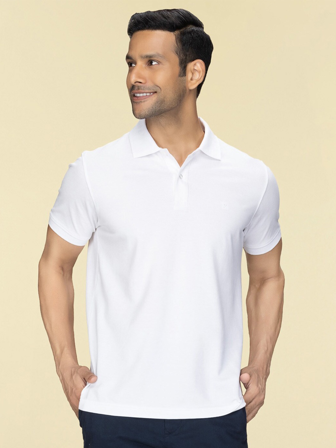 XYXX Men Nova Intellieaze Cotton Polo T-shirt