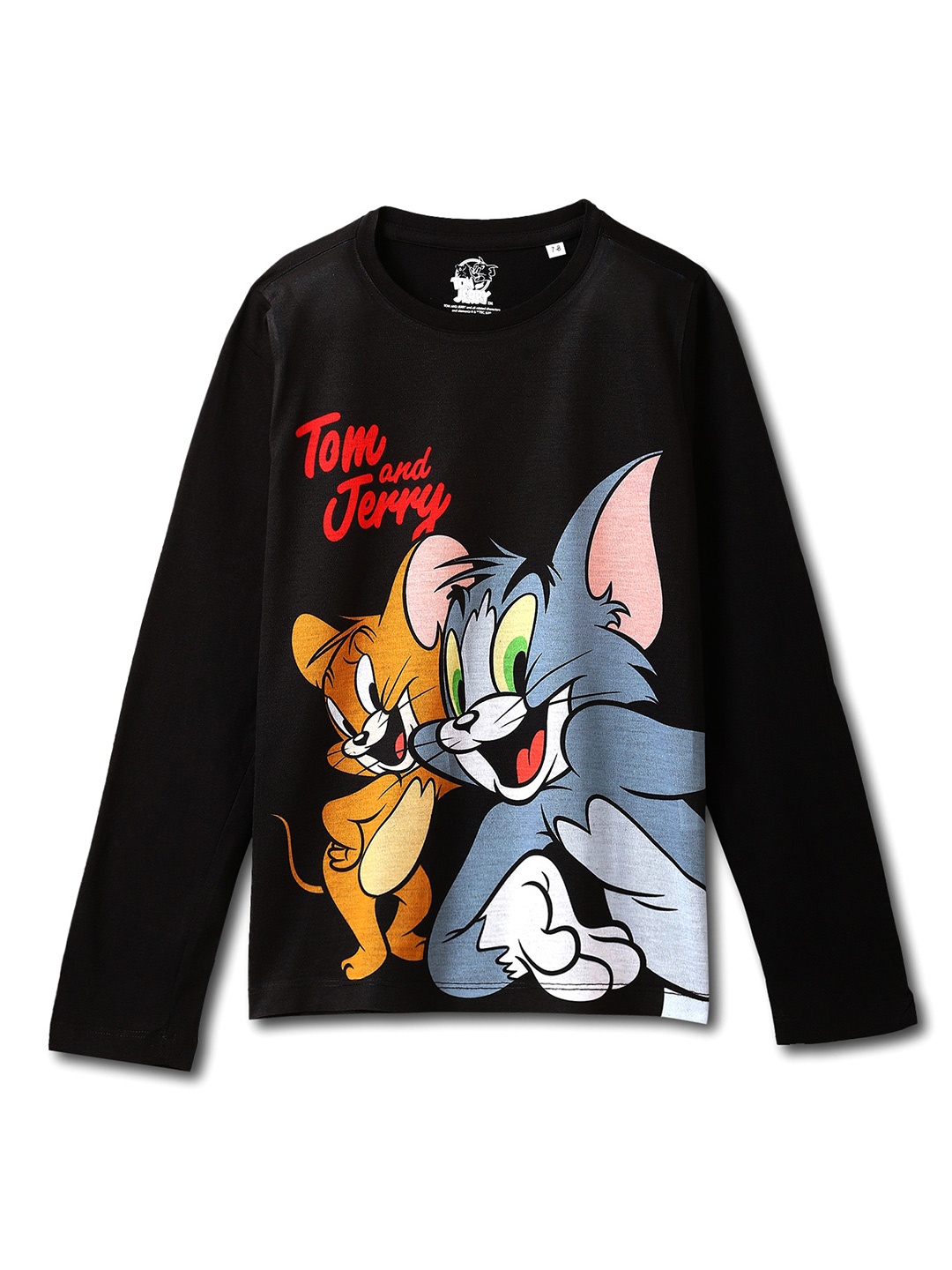 

Wear Your Mind Boys Tom And Jerry Printed T-Shirt, Black