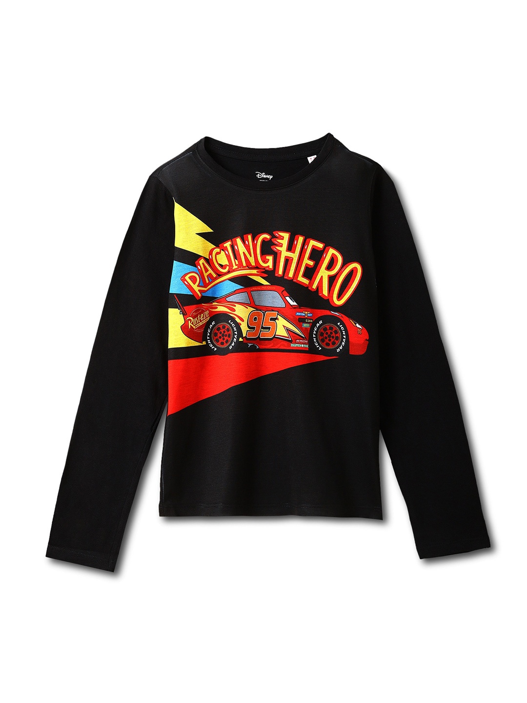 

Wear Your Mind Boys Graphic Printed Round Neck T-shirt, Black