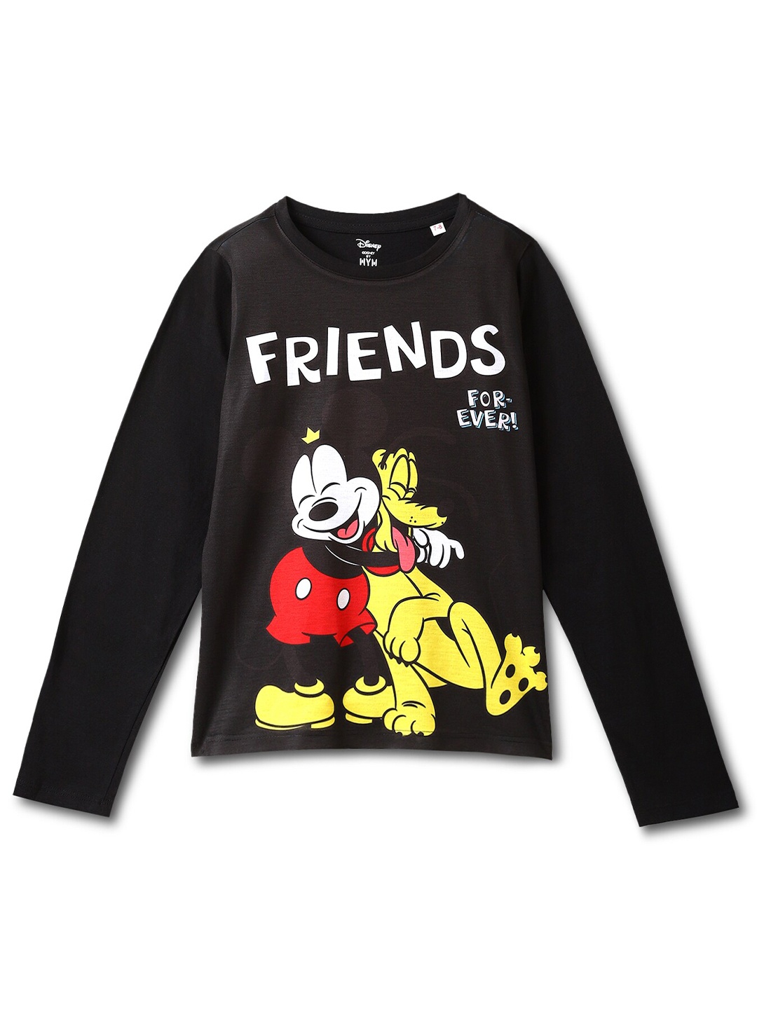 

Wear Your Mind Boys Mickey & Friends Printed Long Sleeve T-shirt, Black