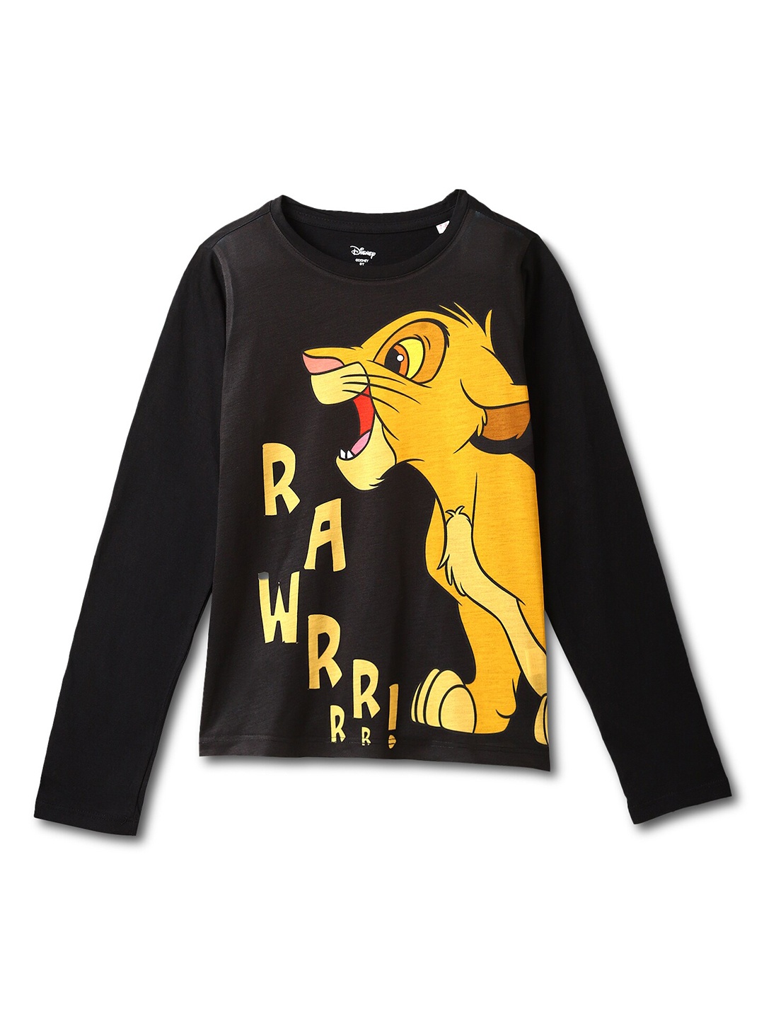 

Wear Your Mind Boys Simba Printed T-shirt, Black