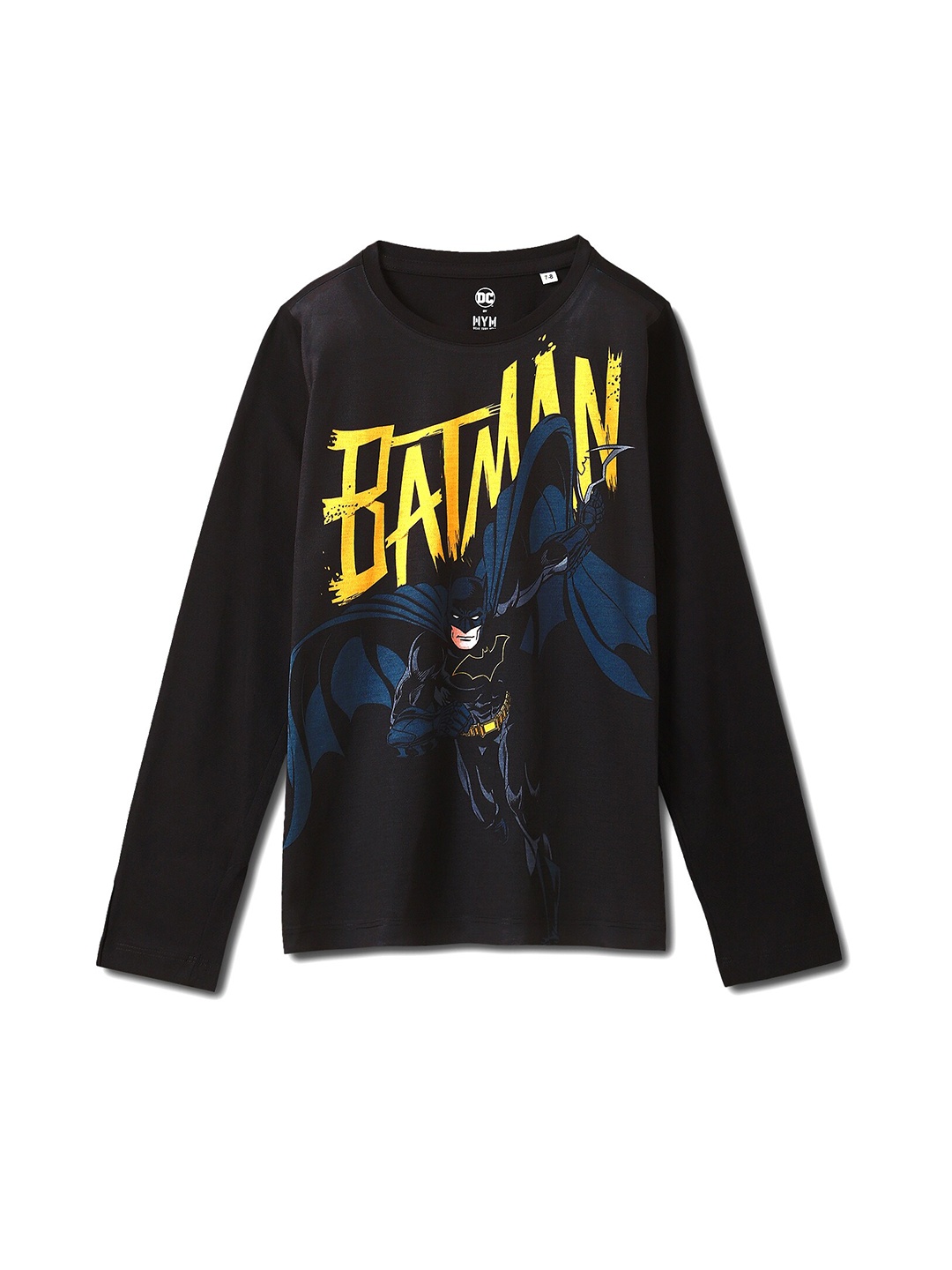 

Wear Your Mind Boys Batman Printed Cotton T-shirt, Black