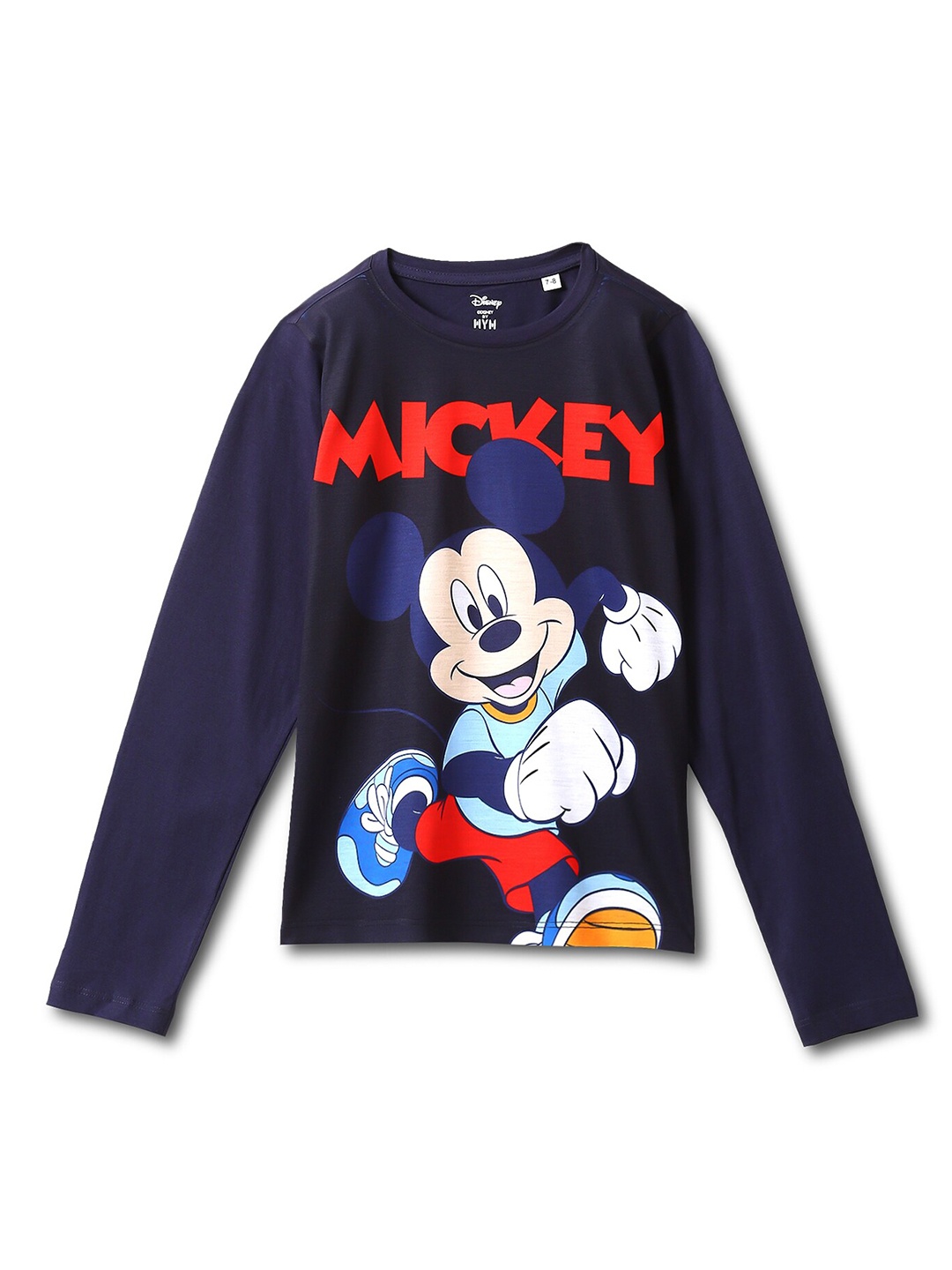 

Wear Your Mind Boys Mickey Mouse Printed T-shirt, Blue