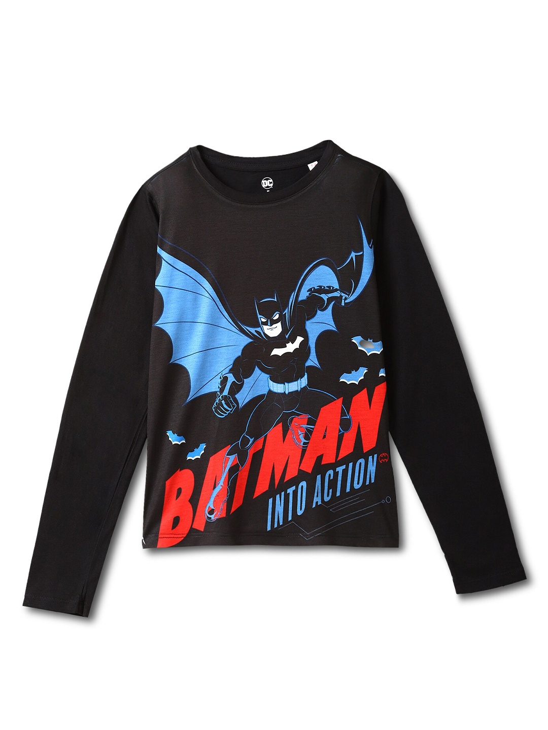 

Wear Your Mind Boys Batman Printed T-shirt, Black