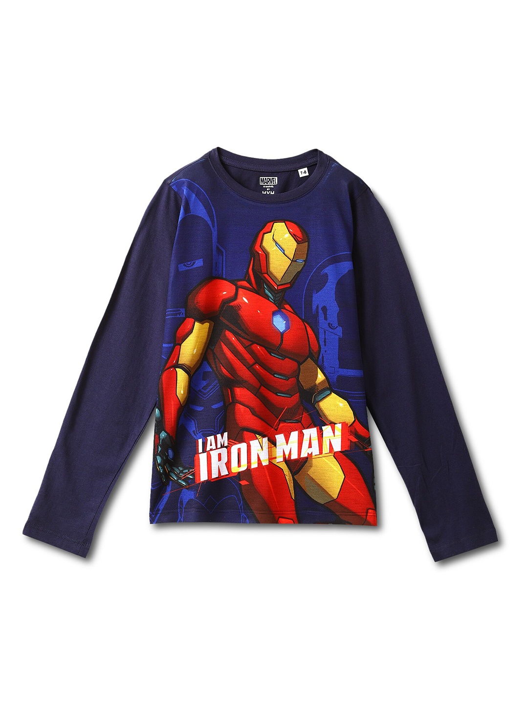 

Wear Your Mind Boys Iron Man Printed T-shirt, Blue