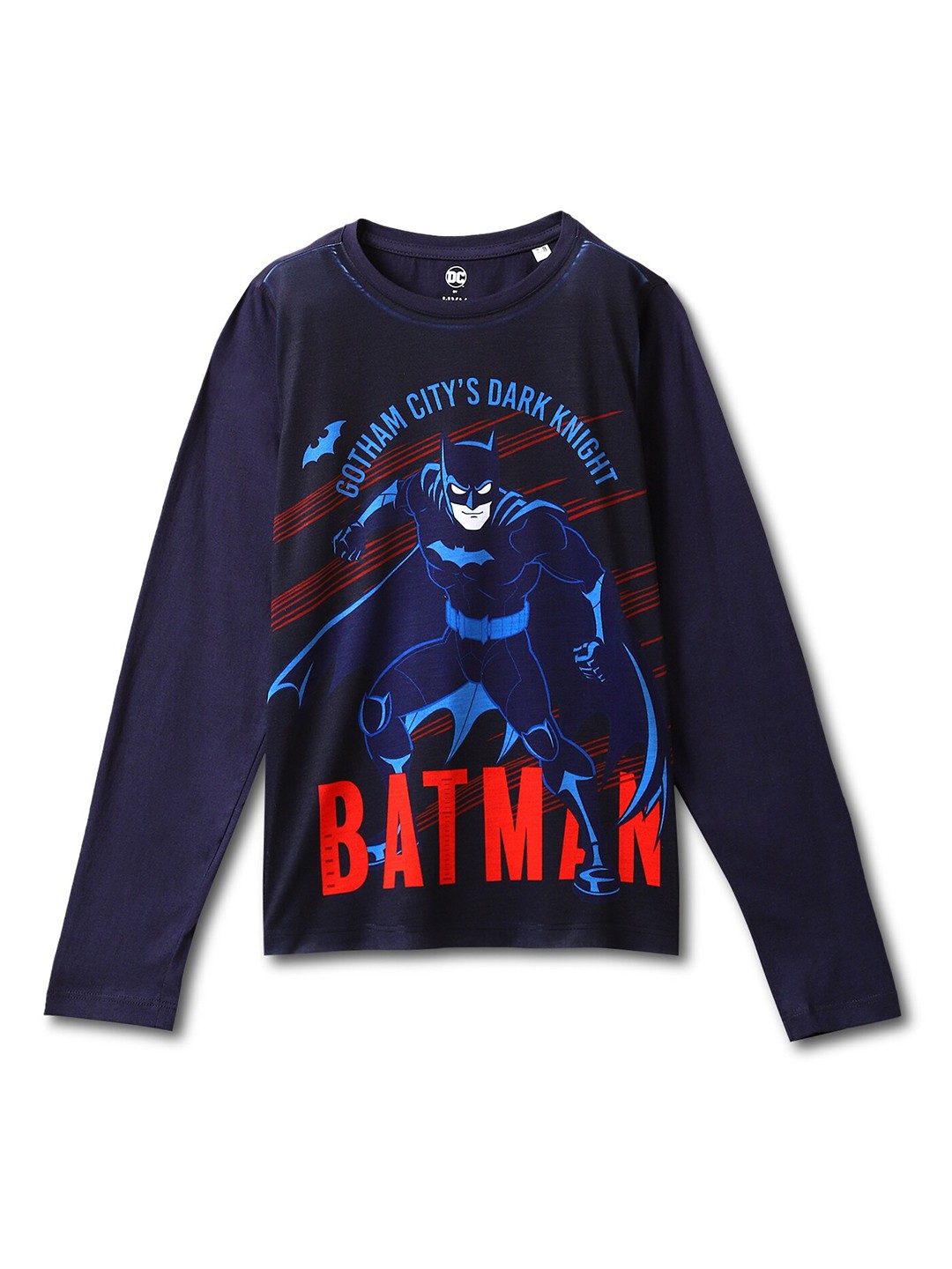 

Wear Your Mind Batman Printed Full Sleeve Casual T-shirt, Blue