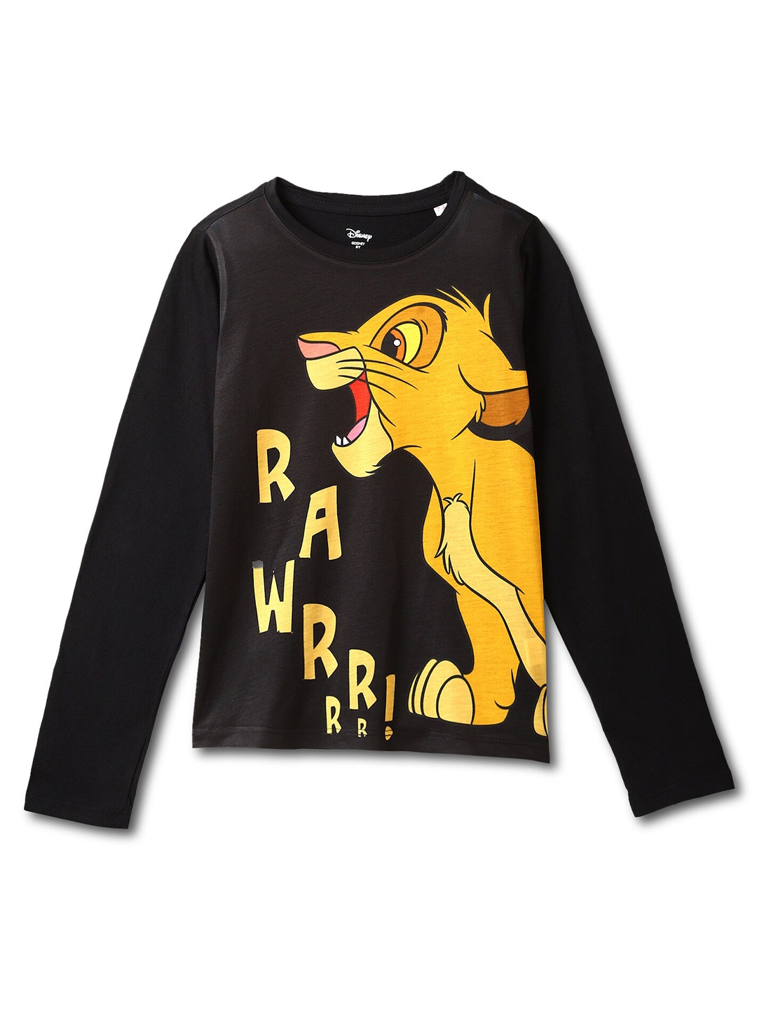 

Wear Your Mind Boys Simba Printed T-shirt, Black