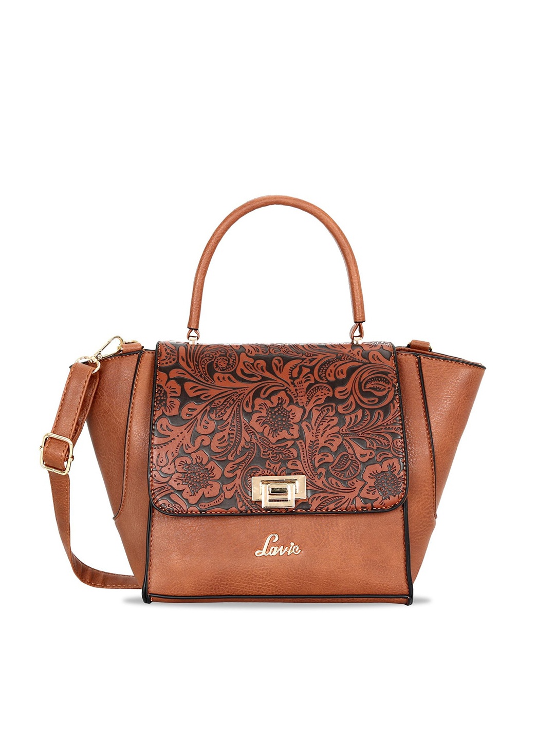 

Lavie Brown Printed Satchel