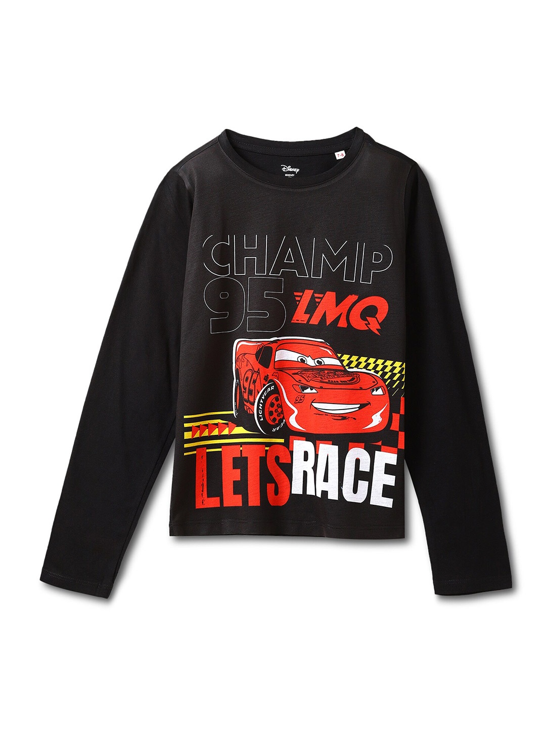

Wear Your Mind Boys Typography Cars Printed T-Shirt, Black
