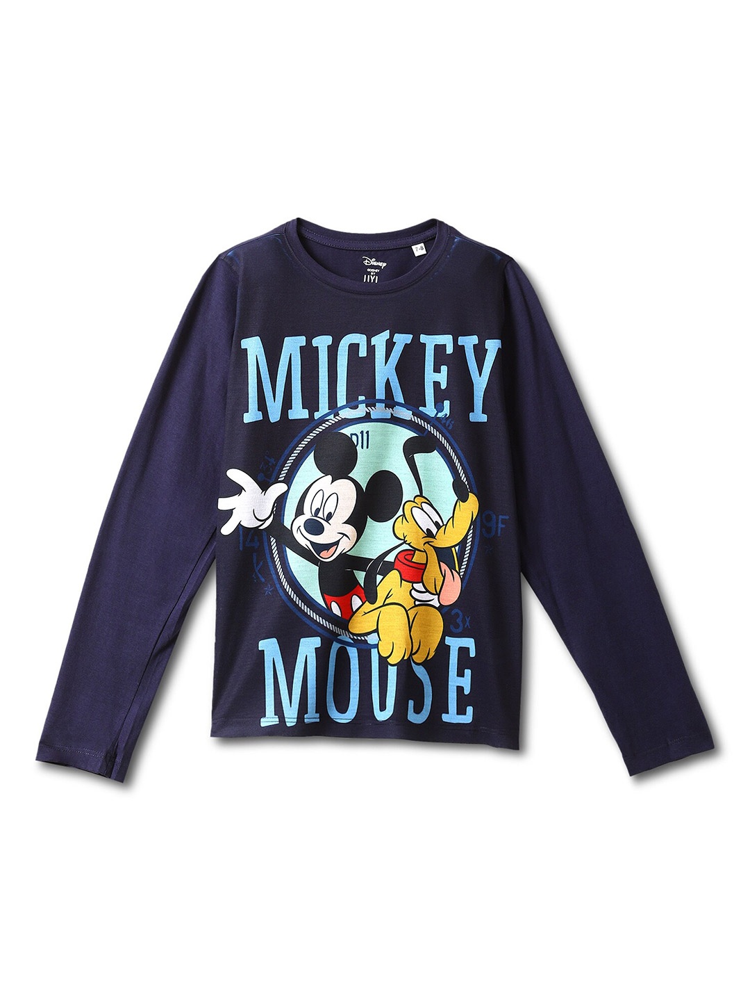 

Wear Your Mind Boys Mickey Mouse Printed T-shirt, Blue