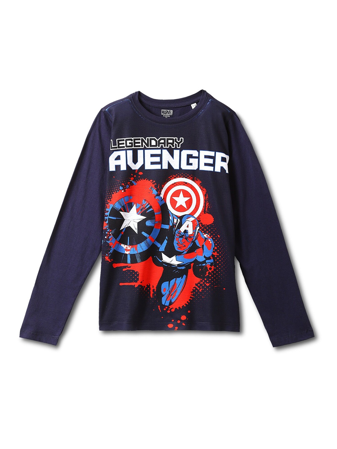 

Wear Your Mind Boys Avengers Printed T-shirt, Blue