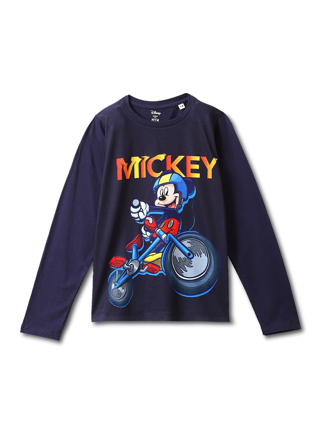 

Wear Your Mind Boys Mickey Mouse Printed T-Shirt, Navy blue