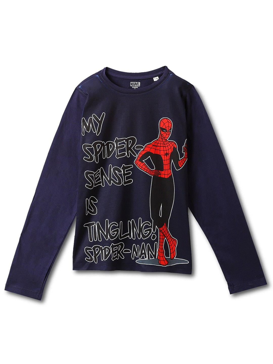 

Wear Your Mind Boys Spider Man Printed T-shirt, Blue