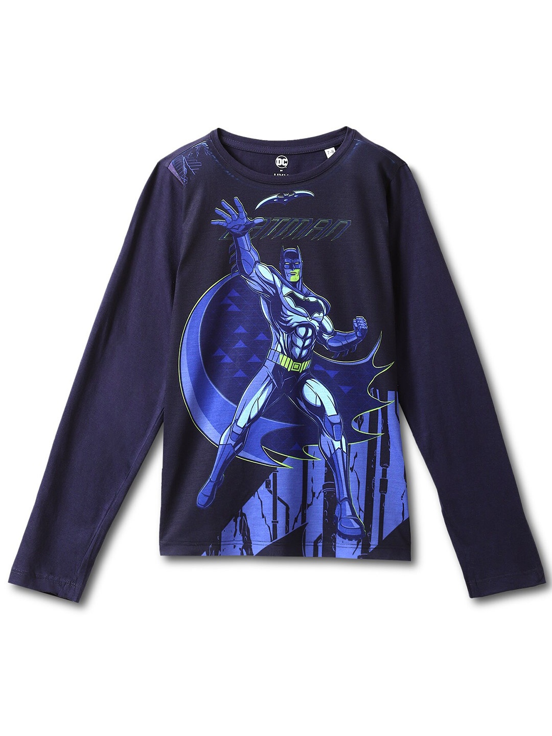 

Wear Your Mind Boys Batman Printed T-shirt, Navy blue