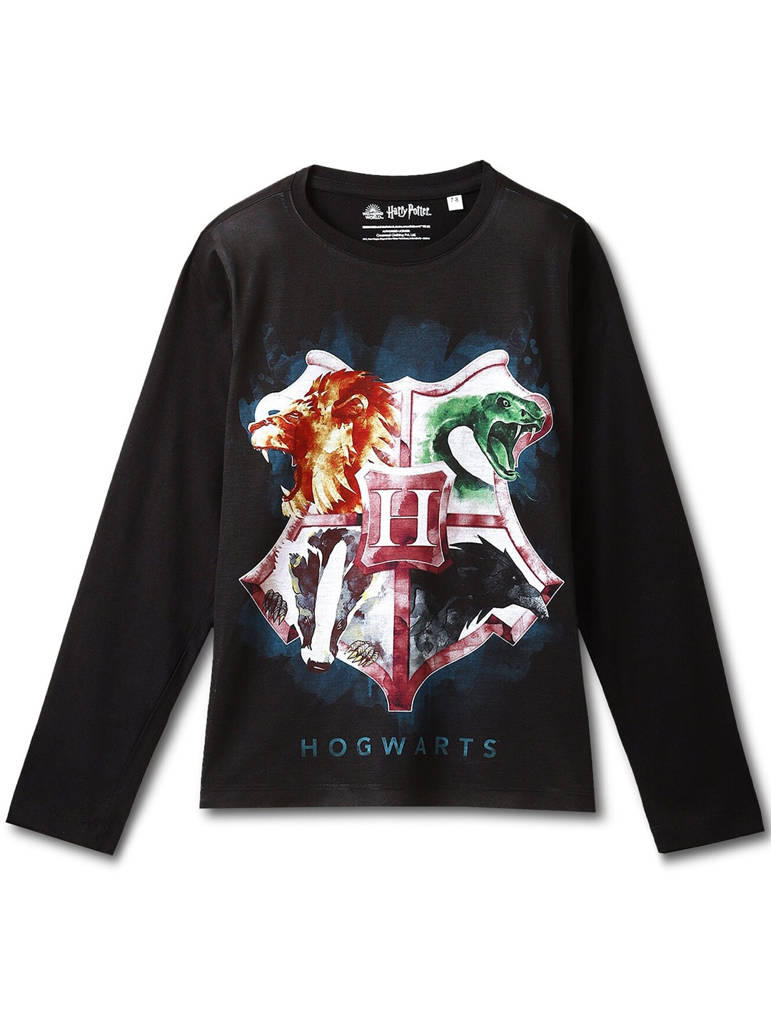 

Wear Your Mind Boys Harry Potter Printed T-shirt, Black