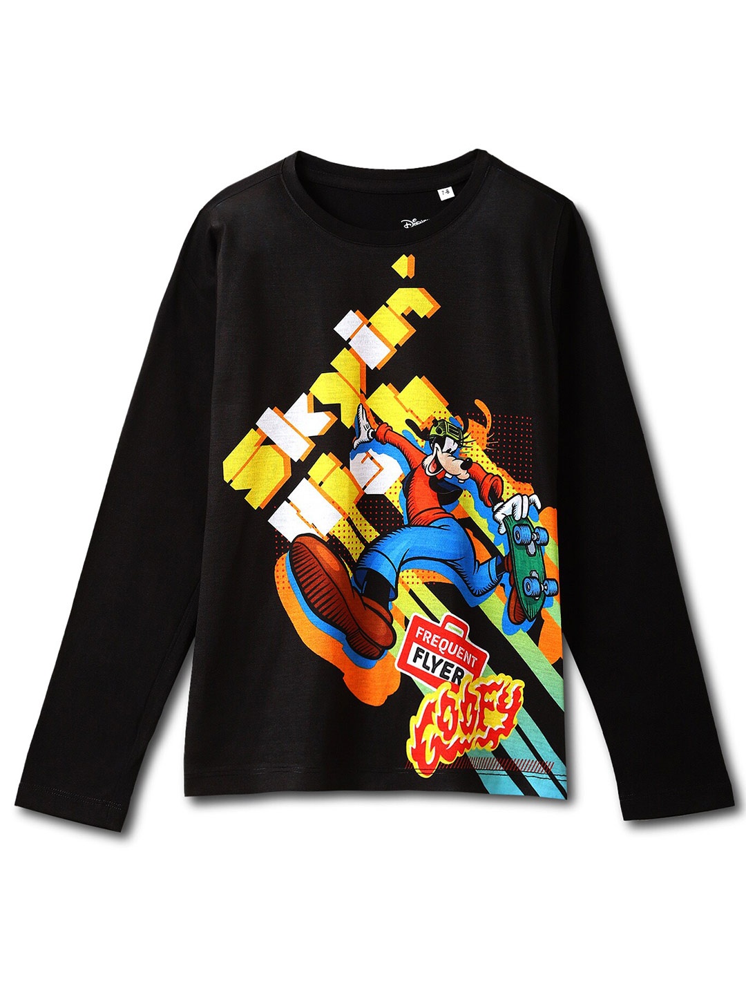 

Wear Your Mind Boys Mickey Mouse Printed T-shirt, Black