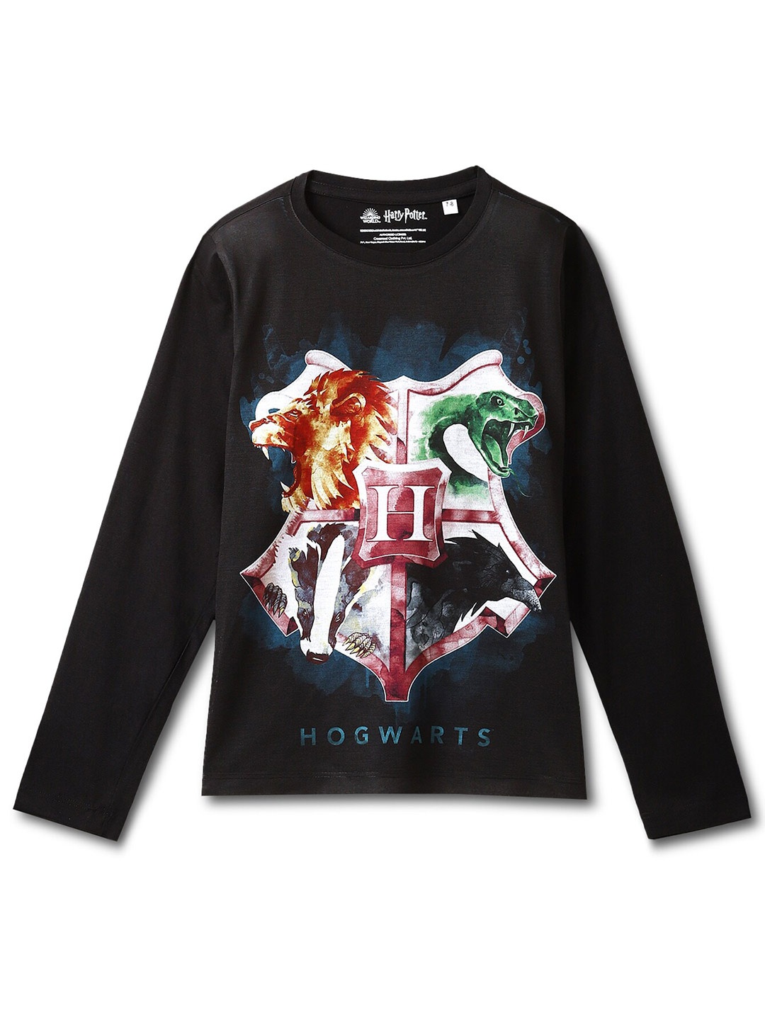 

Wear Your Mind Boys Harry Potter Printed T-shirt, Black