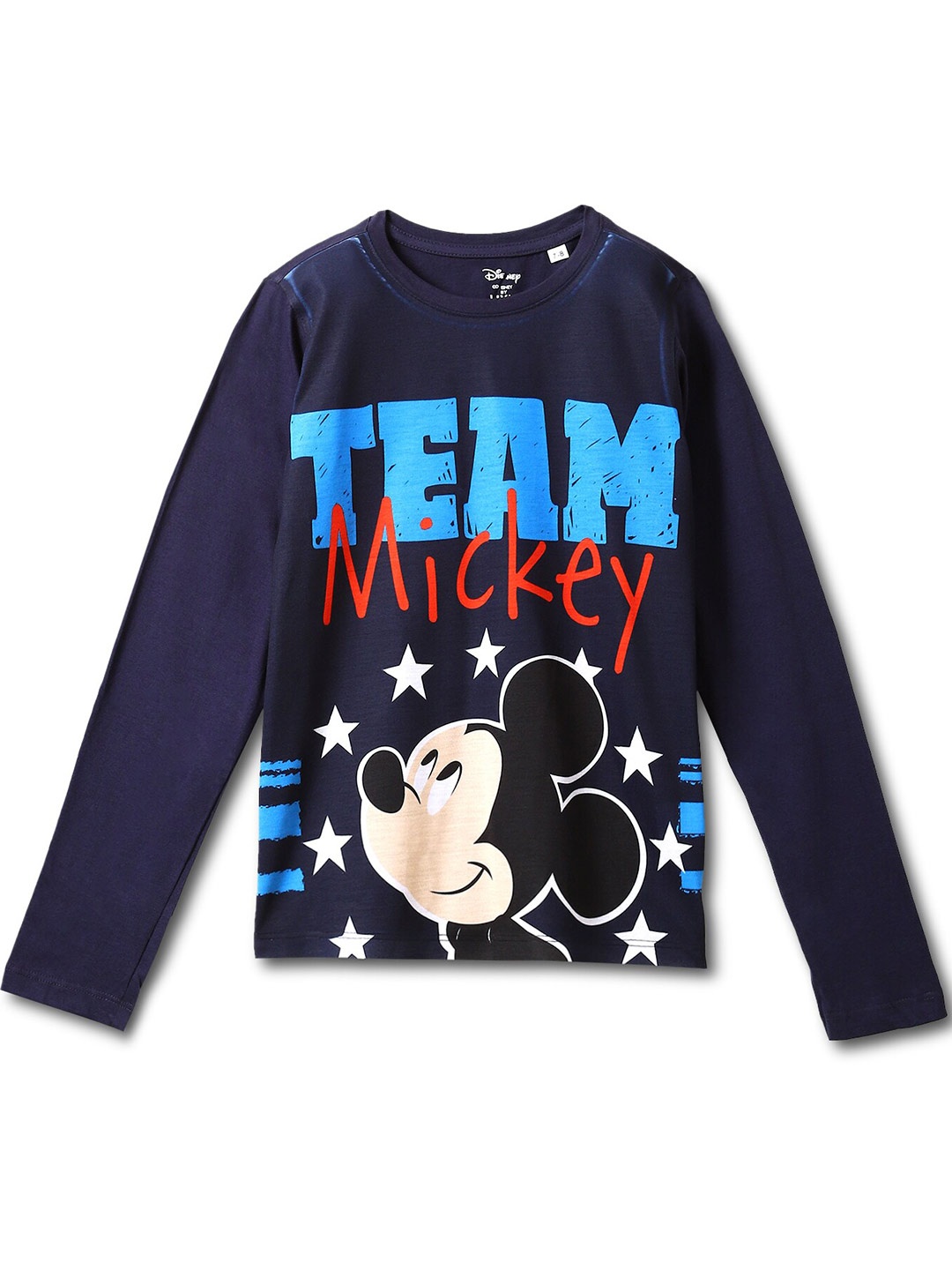 

Wear Your Mind Boys Mickey Mouse Printed T-Shirt, Navy blue