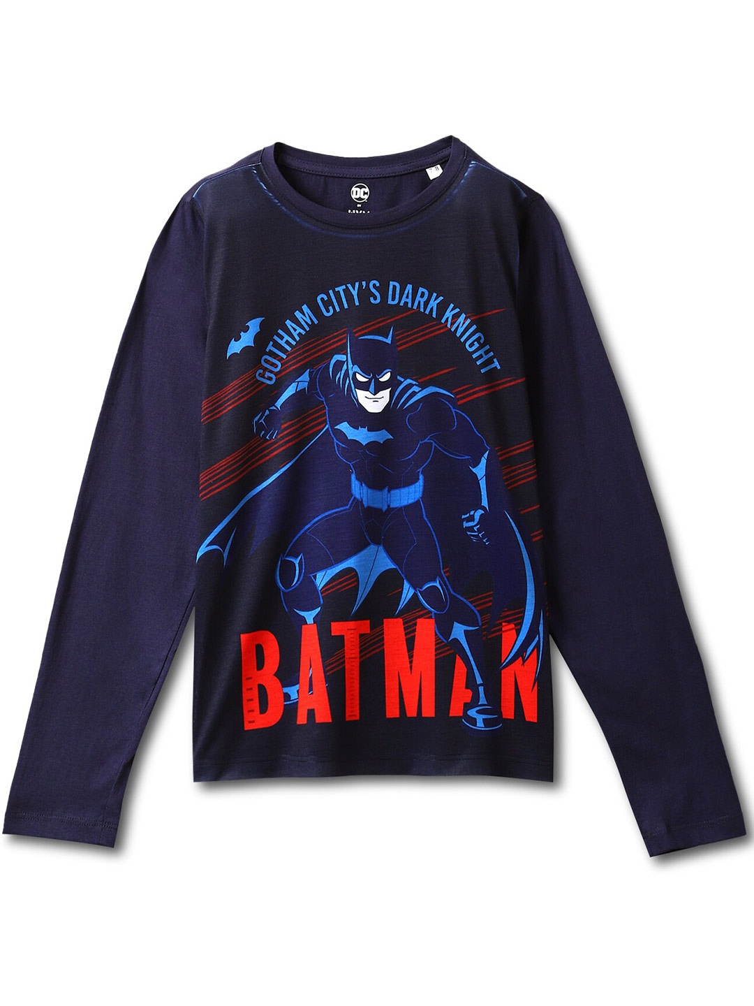 

Wear Your Mind Boys Batman Printed T-shirt, Navy blue