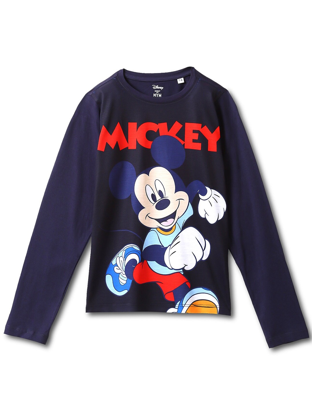 

Wear Your Mind Boys Mickey Mouse Printed T-shirt, Blue