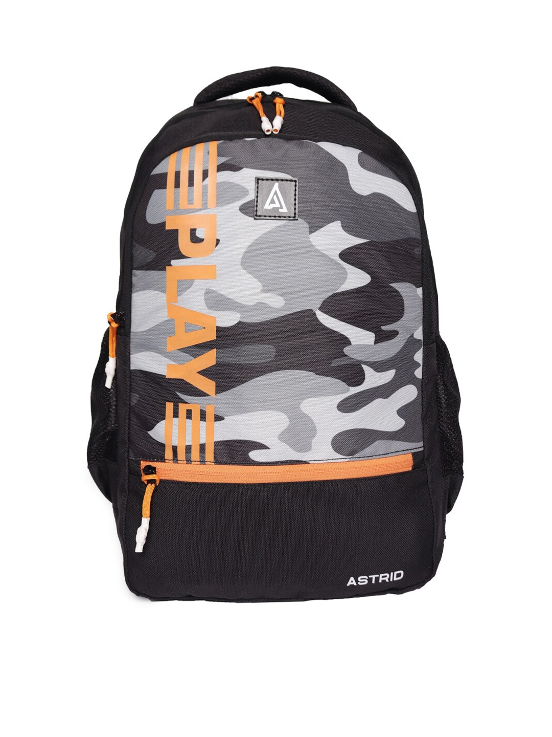 ASTRID Men Camouflage Backpack, Black