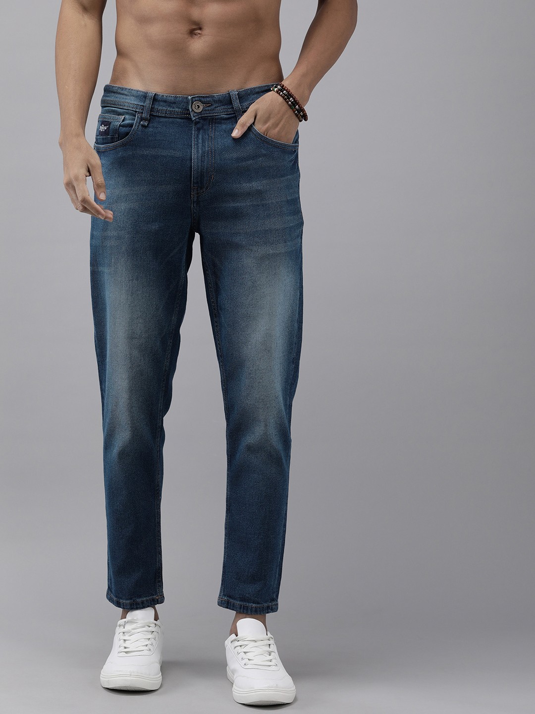 

Roadster Men Mid-Rise Tapered Fit Light Fade Jeans, Blue