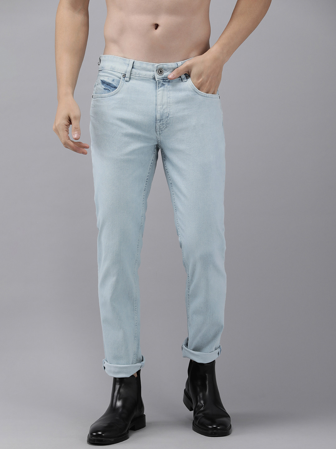 

Roadster Men Mid-Rise Slim Fit Jeans, Blue
