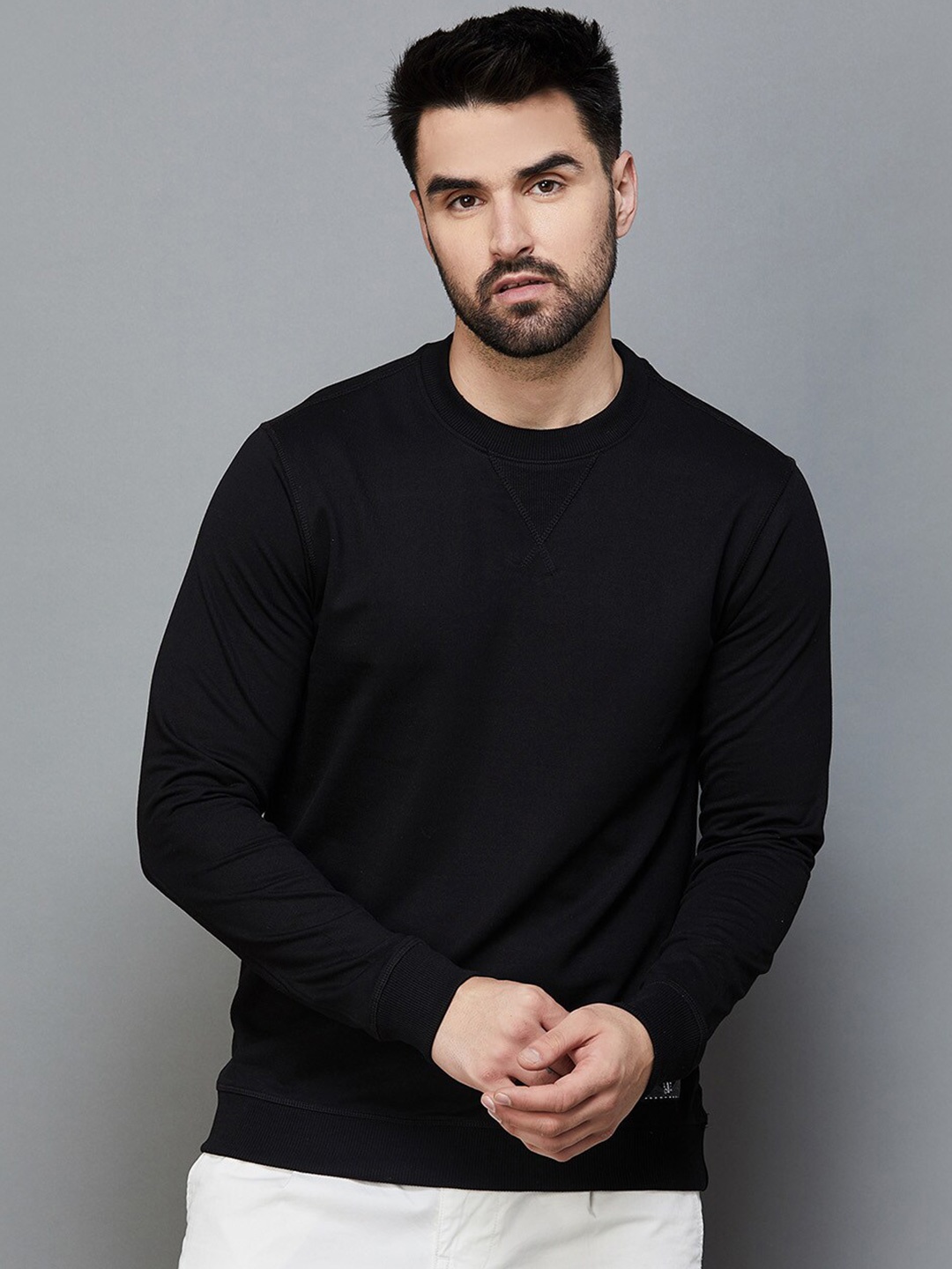 

Forca by Lifestyle Round Neck Long Sleeves Sweatshirt, Black