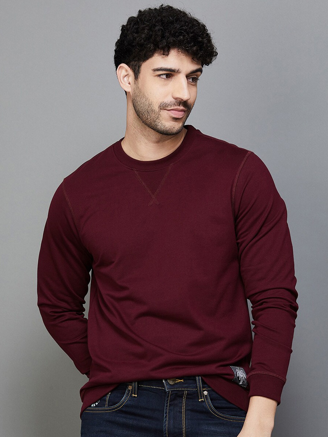 

Forca by Lifestyle Long Sleeves Pullover, Maroon